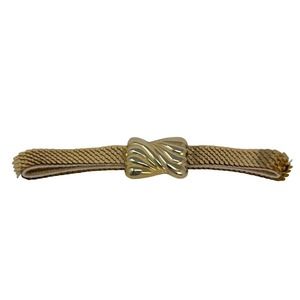 Vintage Women's 70's Glam Gold Serpentine Fish Scale‎ Snake Stretch Belt